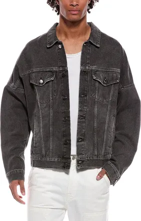 Palm Angels Back Logo Over Denim Jacket