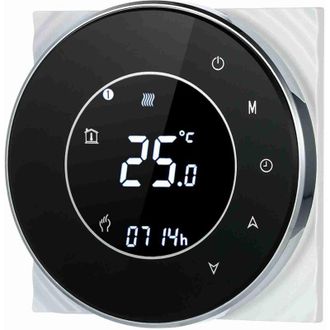 OEM Termostato Programable Para Caldera De Gas, Controlador De Temperatura Por Contacto Seco, Pantalla T&aacute;ctil Lcd Retroiluminada, Control Por Voz, Compati