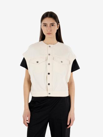 Liviana Conti Gilet Idris Raw Denim