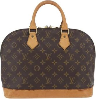 Louis Vuitton Pre-owned Vintage Handbag - Dames - Vintage Handtas - Bruin - ONE Size - Leer - Vintage