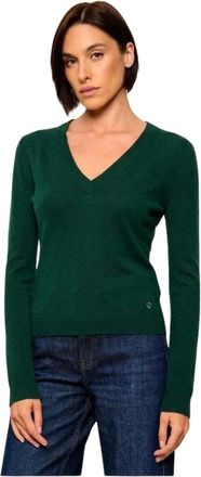 Guess Priscilla Jersey de Cuello V - Knitwear - Mujer - Verde - S