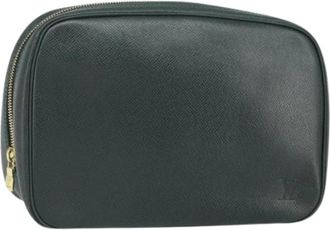 Louis Vuitton Pre-owned Clutches, female, Green, Size: ONE SIZE Pre-owned Vintage Leather Clutch