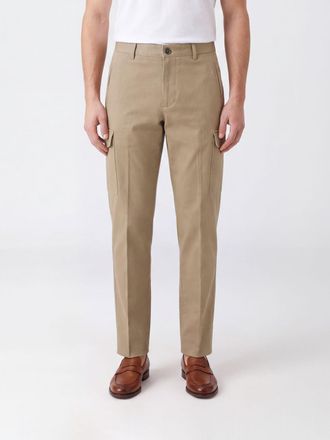 Fay Slim Fit Cotton Cargo Trousers with Side Pockets