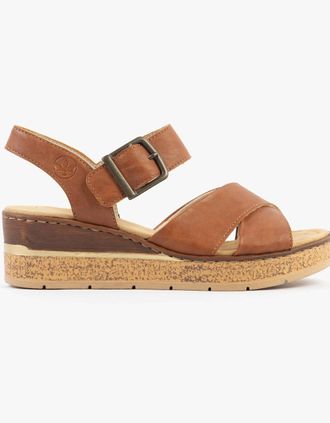 Rieker Womens Rieker 63795-22 Womens Sandals Brown - Size: 7.5