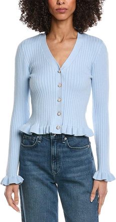 Shelli Segal Laundry By Shelli Segal Ruffle Hem Cardigan