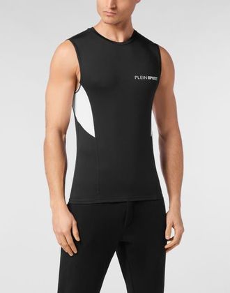 Plein Sport Technical Jersey T-Shirt Sleeveless Men in Black at Nordstrom, Size Xx-Large