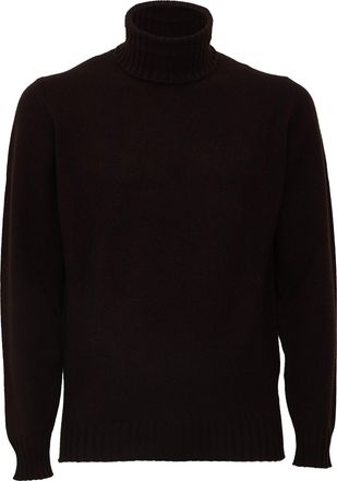 FILIPPO DE LAURENTIIS Wool Cashmere Ribbed Turtleneck Sweater