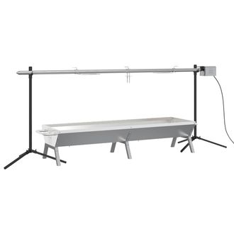 vidaXL Set Griglia E Vassoio Barbecue Automatico In Acciaio Inox - Vidaxl