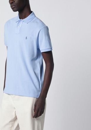 Polo Ralph Lauren Light blue cotton Custom Slim-Fit polo shirt
