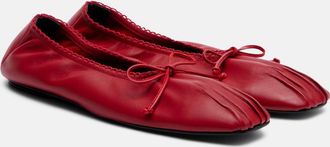 Magda Butrym Bow-detail leather ballet flats