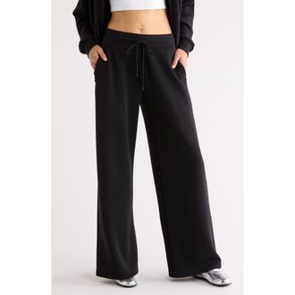 Zella Soft Luxe Wide Leg Pants in Black at Nordstrom, Size X-Small