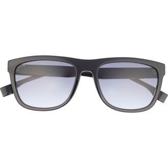 BOSS 58mm Polarized Rectangular Sunglasses in Black at Nordstrom Rack