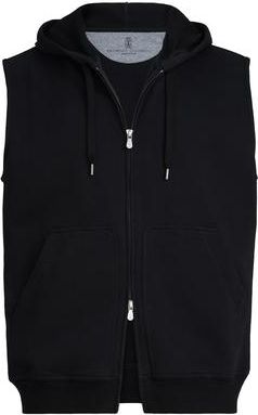 Brunello Cucinelli Sleeveless sweatshirt in Black at Nordstrom, Size Xxx-Large Eu