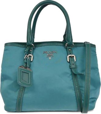 Prada 2010s 2way tote bag - Blue