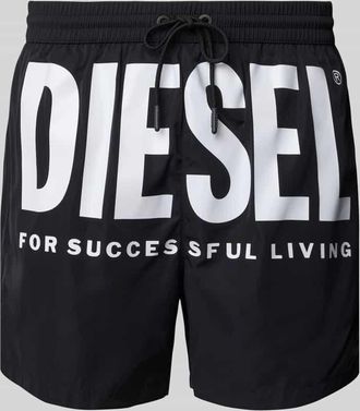 Diesel Badehose mit elastischem Bund Modell KEN in BLACK, Größe M