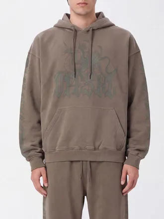 Diesel Felpa hoodie in cotone relaxed fit con logo stampato