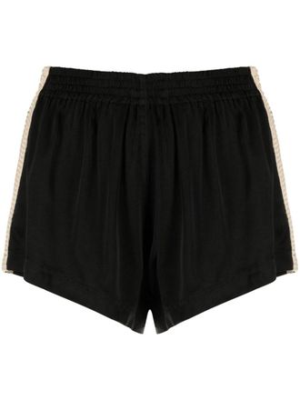 Palm Angels Shorts sportivi con righe laterali - Nero