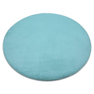RugsX RugsX Bunny Rug in Blue | Size: 160 cm diameter