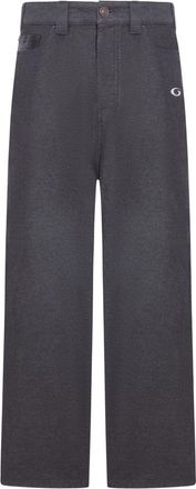 Balenciaga Mens Comfortable Fit Baggy Trompe Loeil Jeans