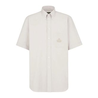 Fendi Heren, Overhemden, Wit, Maat: M Katoen