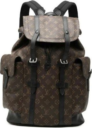 Louis Vuitton Pre-owned Christopher PM Monogram Macassar Zaino - - Pre-owned - Uomo - Marrone - ONE SIZE