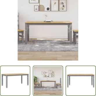 vidaXL vidaXL Tavolo da pranzo in legno massello - Tavolo da Pranzo Corona 160x80x75 cm in Legno Massello di Pino
