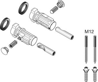Laufen Laufen - Fijaci&oacute;n De Suelo M12, Para Lavabo Independiente Kartell