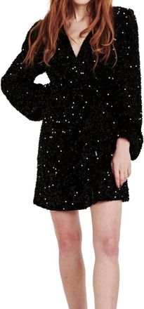 Dear John Denim Mina Front Wrap Dress In Black