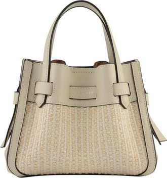 Pourchet Blossom Tress&eacute; - Dames - Handtassen - Beige - ONE Size - Katoen - Tassen