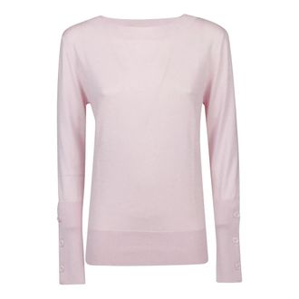 Snobby Sheep Long Sleeve Tops - Dames - Ronde hals truien - Roze - S - Truien & Vesten