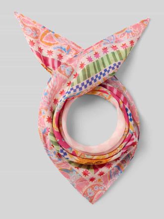 Codello Bandana mit floralem Allover-Print in Pink, Gr&ouml;&szlig;e 1