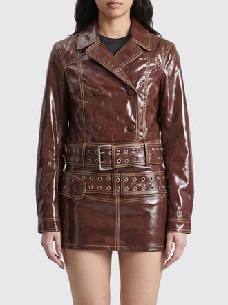 Diesel Giacca biker L-Egend in pelle ovina con collo a rever