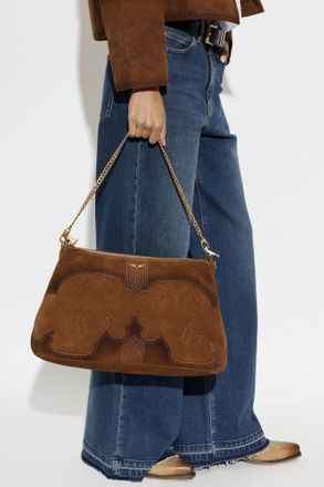 Zadig&Voltaire Suede Bag Jim, Womens, Brown