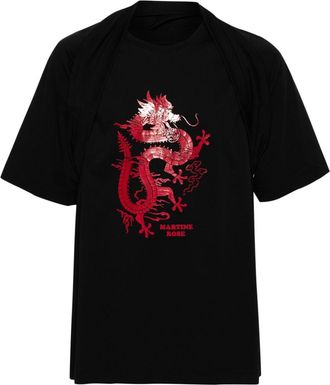 Martine Rose Celebration T-shirt - men - Cotton - S - Black