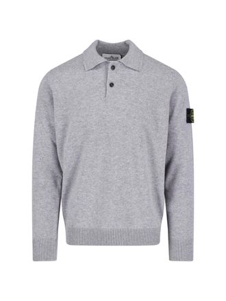 Stone Island Maglia In Lana Vergine Compass