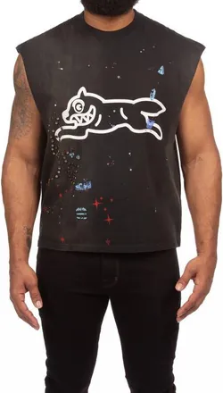 Icecream Samus Running Dog Cotton Graphic Tank in Heather Grey at Nordstrom, Size Xx-Large