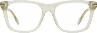 Marc Jacobs wayfarer-logo glasses - women - Acetate - One Size - Neutrals