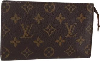 Louis Vuitton Pre-owned Canvas Pouch - Dames - Vintage Clutch - Bruin - ONE Size - Vintage