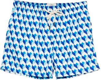 Peninsula Costume da bagno con stampa geometrica - Blu