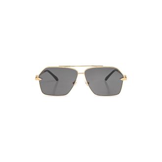 Versace Sunglasses, male, Yellow, Size: 63 MM Geometric Square Sunglasses