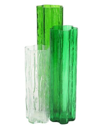 Vietri Vietri Flora Glass Green Vase With $15 Credit