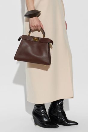 Fendi Peekaboo Small Hand Bag, Womens, Brown