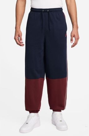 Nike Club Fleece Joggers in Obsidian/Dark Team Red at Nordstrom Rack, Size Xx-Large