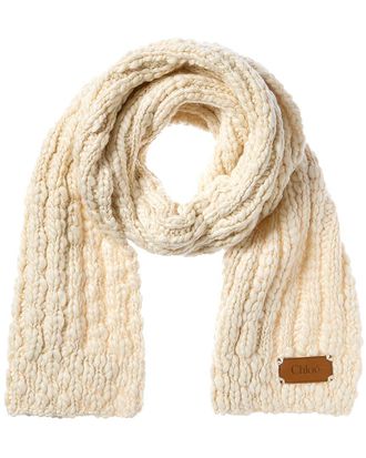 Chlo&eacute; Logo Wool & Silk-Blend Scarf