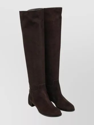 Dolce & Gabbana suede knee-high boots