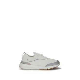Brunello Cucinelli White Cotton Athletic Mens Sneakers