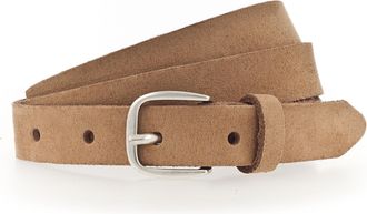 Tamaris Lederg&uuml;rtel TAMARIS, Damen, Gr. 11,5, braun, Rindsleder, unifarben, G&uuml;rtel Lederg&uuml;rtel, weiches Veloursleder