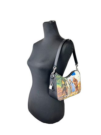 Marc Jacobs Wizard of Oz Print Leather Crossbody Bag - Gold