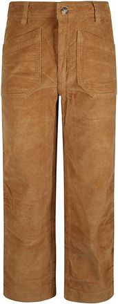 Patagonia Wide-Leg Corduroy Broeken - Dames - Straight fit broeken - Bruin - 3XL - Katoen - Broeken