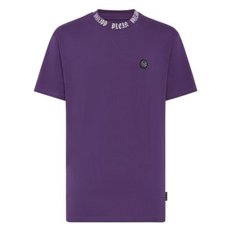 Philipp Plein Heren, Tops, Paars, Maat: XL Katoen